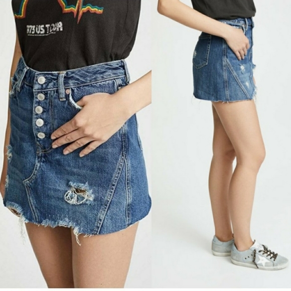 Free People Dresses & Skirts - New! We the Free People Women's Mini Skirt Distres